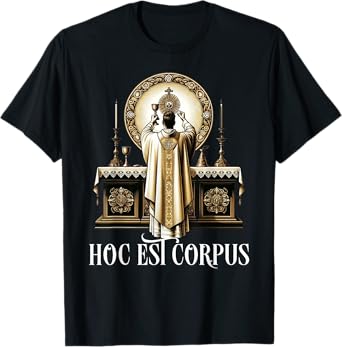 Eucharistic Consecration Traditional Latin Mass Catholic T-Shirt