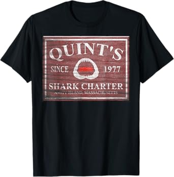 Jaws Quints Shark Charter Graphic T-Shirt T-Shirt