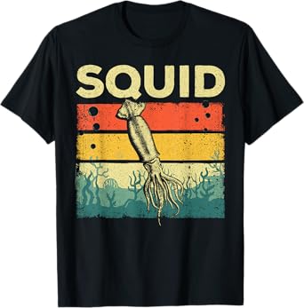 Cool Squid For Men Women Biologist Sea Animal Fish Lover T-Shirt
