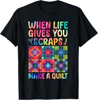 Quilting Design for Women Grandma Quilt Lover Sewing Quilter T-Shirt