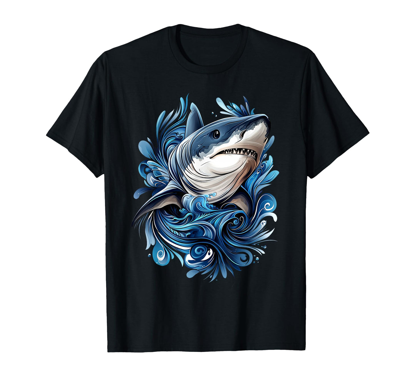 Shark Wildlife Nature Colorful Shark T-Shirt
