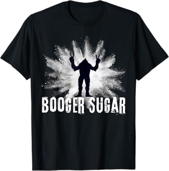 Booger Sugar Sasquatch Yeti Nose Beers Nachos Halloween T-Shirt