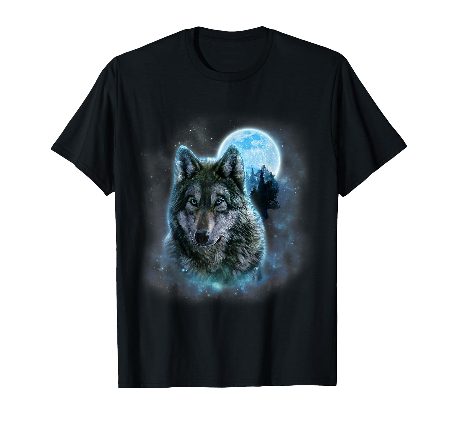 Wolf Howling at The Moon Wildlife Wolves Lovers Men T-Shirt