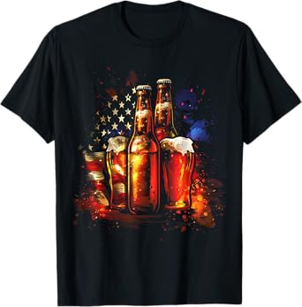 American Flag Beer T-Shirt