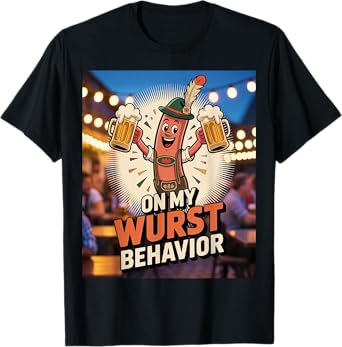 On My Wurst Behavior Oktoberfest Sausage T-Shirt