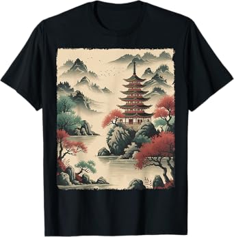 Vintage Japanese Flower Sakura Blossom Gifts Men Women Kids T-Shirt