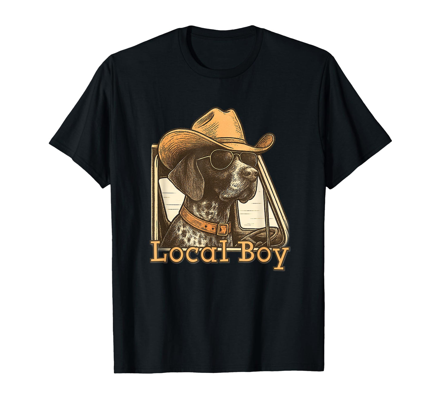 Local Boy Hunting Dog Retro Southern Country Pride Vintage T-Shirt