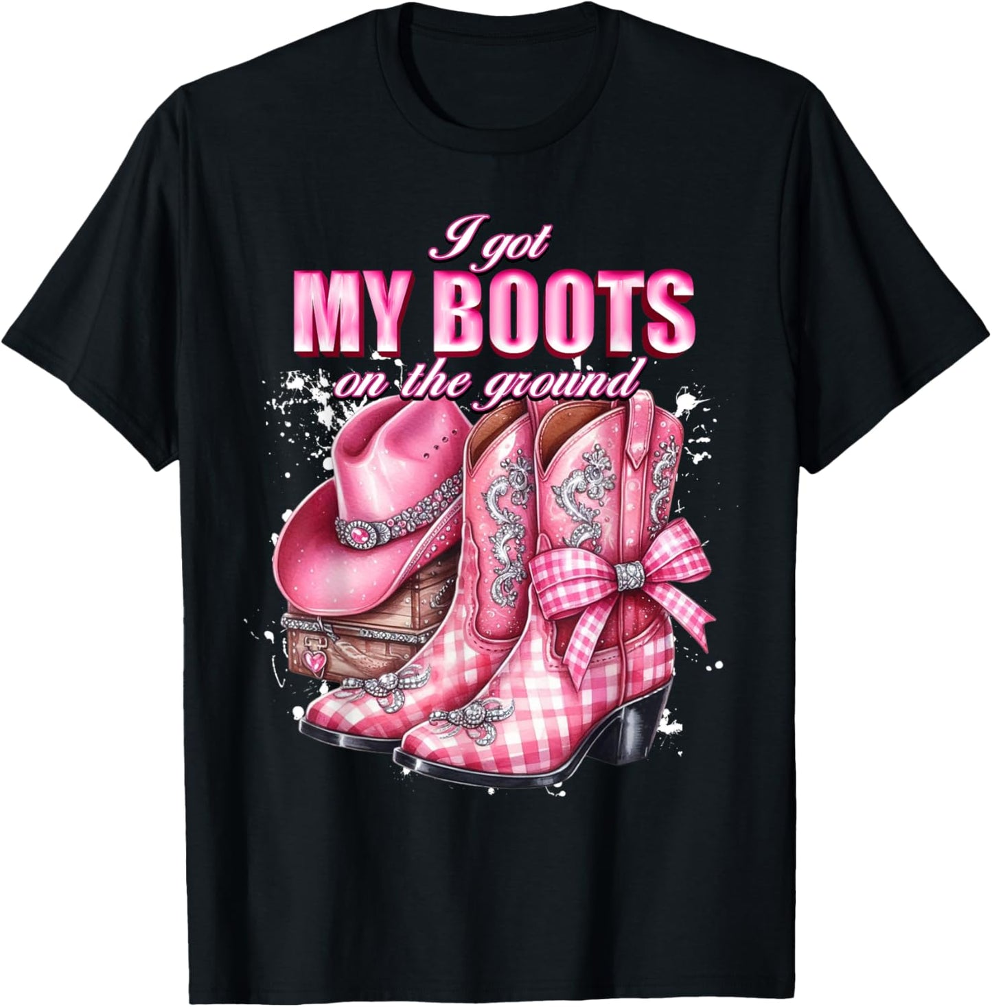 I Got My Boots On The Ground Vintage Western Tee by TeeBrew