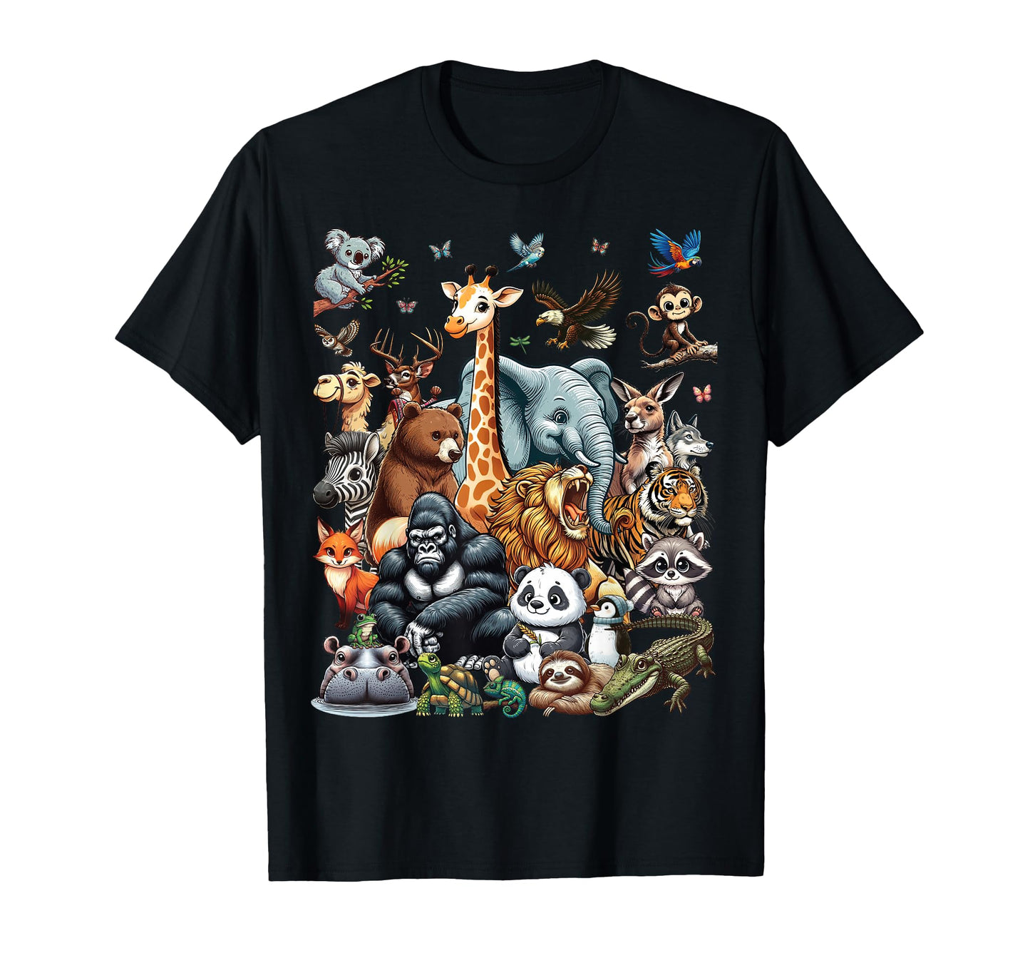 Zoo Animals Wildlife Safari Jungle Zoo Birthday Party T-Shirt