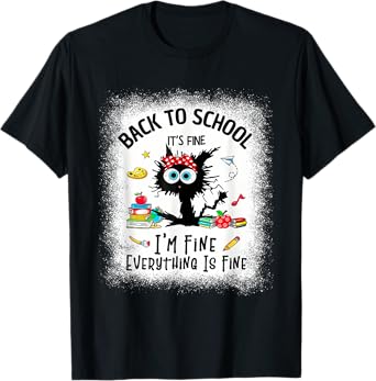 funny back to school teacher shirt happy first day of school T-Shirt
