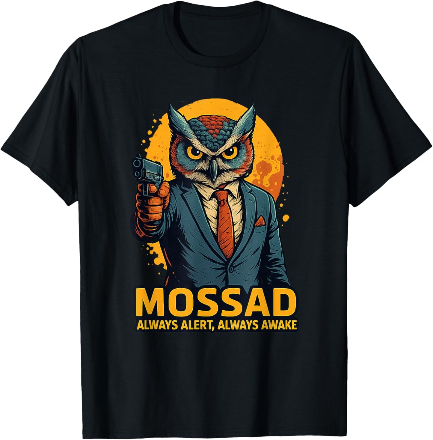 Mossad Israel Israeli Secret Service Menorah Tel Aviv T-Shirt