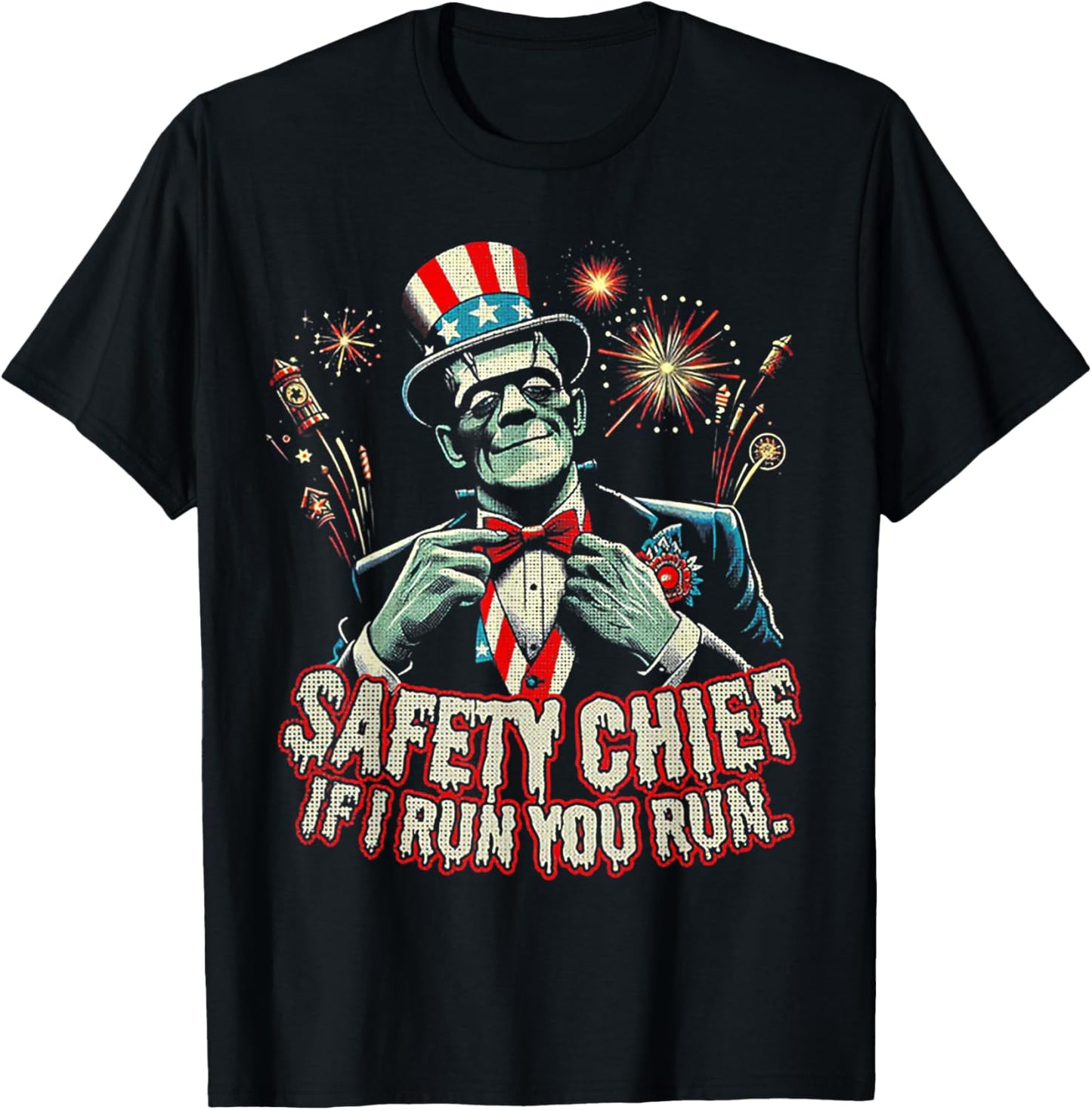 Franky Safety Chief- I Run You Run T-Shirt