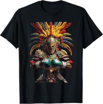 Mexican Boxing Aztec Warrior Power T-Shirt