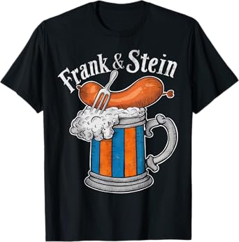 Frank and Stein German Beer Drinking Oktoberfest T-Shirt