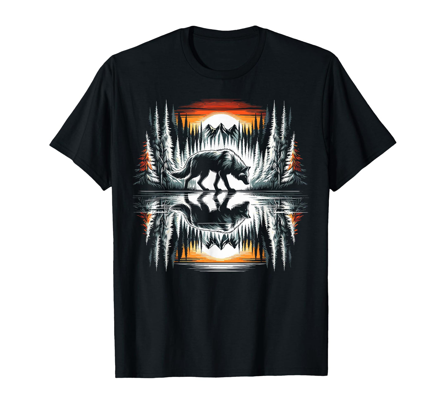 Wolf Forest Nature Wildlife T-Shirt