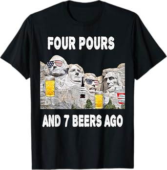 Abraham Drinkin Tshirt Mount Rushmore Funny 4th of July USA Women Men T-Shirt