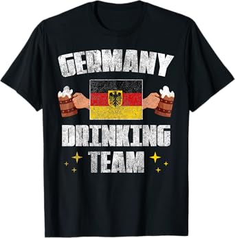 Germany Drinking Team + Beer Lovers + Oktoberfest Fun T-Shirt