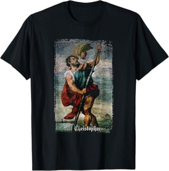 St Christopher - Patron Saint of Drivers T-Shirt