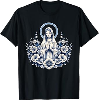 Our Lady of Lourdes Powerful Symbol Mother Mary Saint Mary T-Shirt