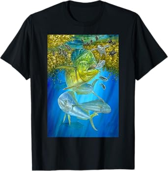 Cute Mahi Mahi Fishing Fish Tuna And Turtle T-Shirt