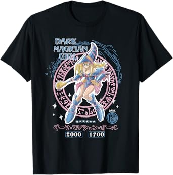 Yu-Gi-Oh! Duel Monsters Dark Magician Girl Card Pose Anime T-Shirt