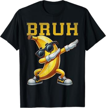 Funny Dabbing BANANA Bruh Bananas Lovers Retro T-Shirt