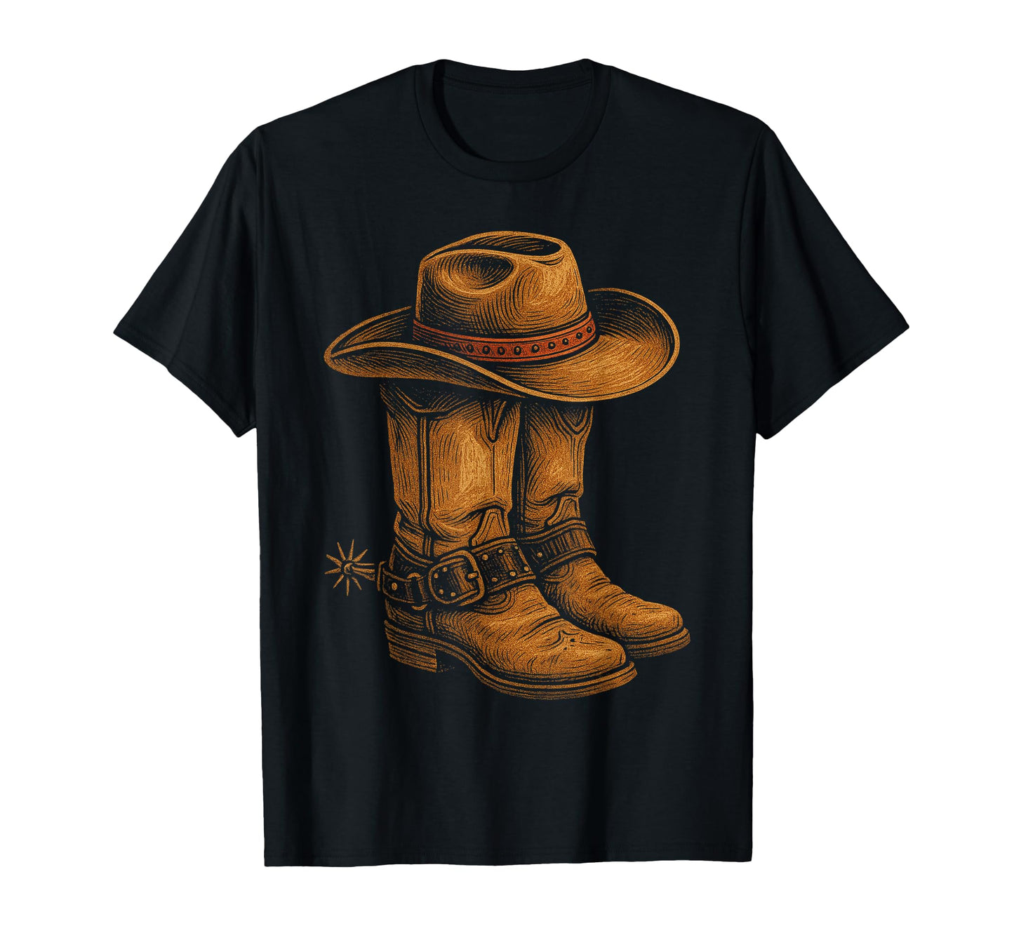 Cowboy Boots Texas Western Southern Country Wild West Rodeo T-Shirt