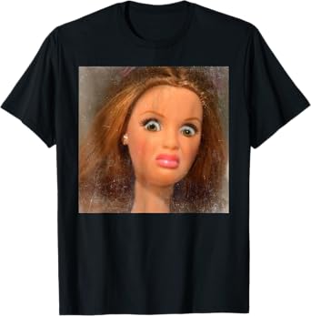 Funny Disgusting Doll face Meme T-Shirt