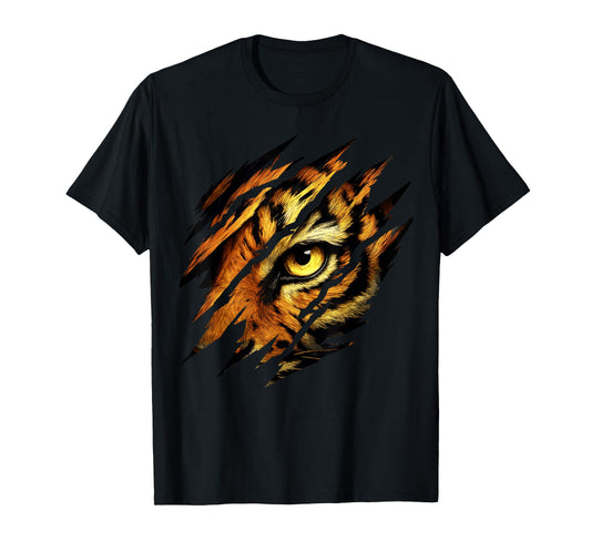 Fearless Tiger Eye Safari Zoo Wildlife Animal Zookeeper T-Shirt