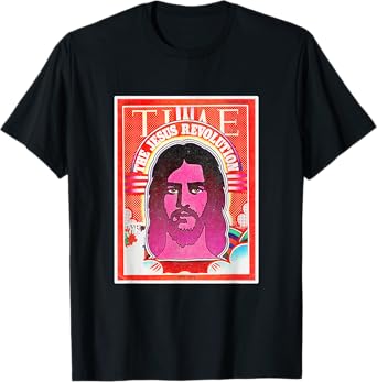 Graphic Jesus Revolution Christian Bible Retro Art Trendy T-Shirt