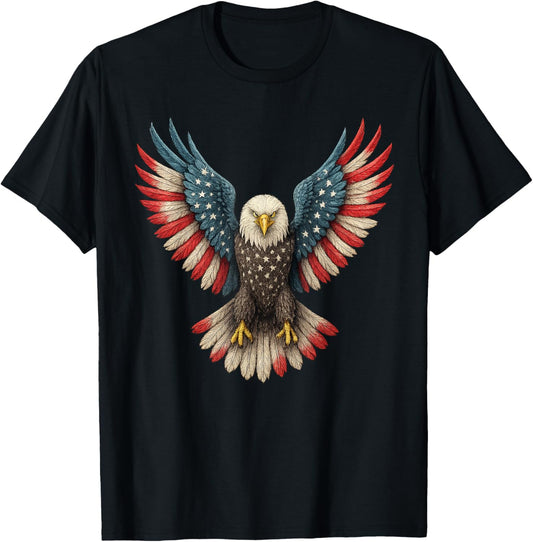 Patriotic Eagle Boys 4th Of July T-shirt