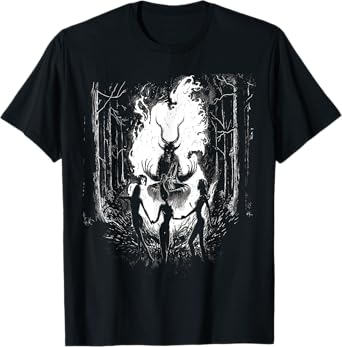 Witches Dancing With Baphomet Occult Witch Gothic Sabbath T-Shirt