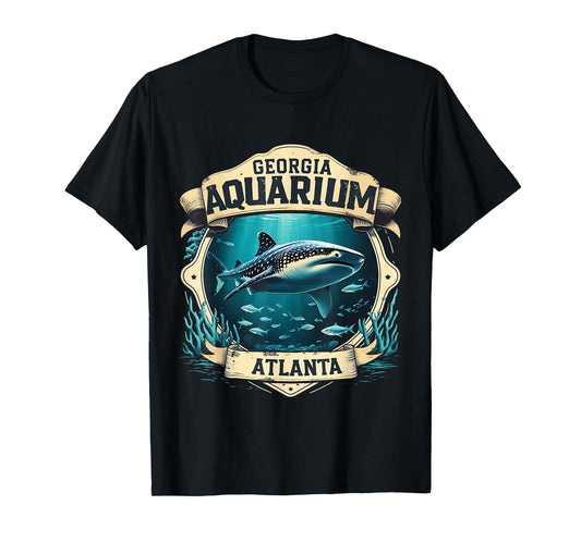 Whale Shark Ocean Life Atlanta Souvenir Art T-Shirt
