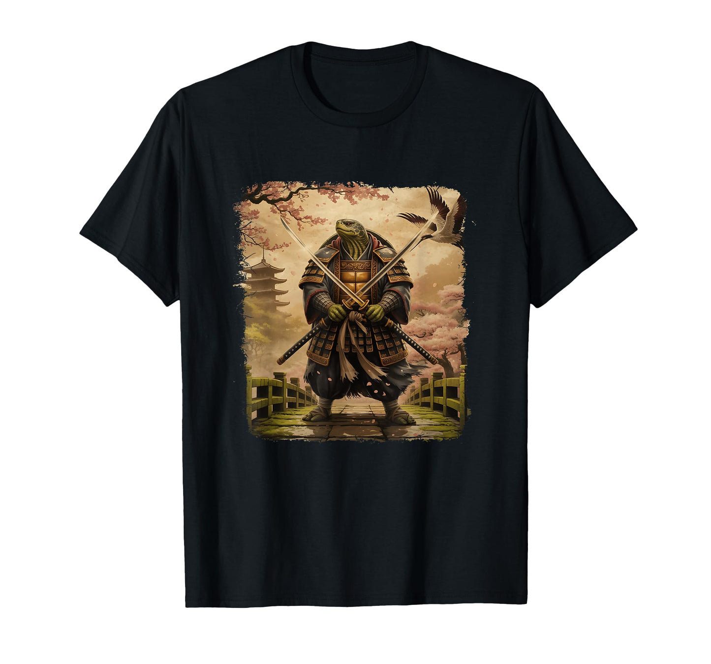 Samurai Turtle Japanese Art Turtle Warrior Bushido Katana T-Shirt