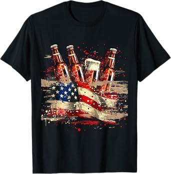 American Flag Beer T-Shirt