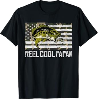 Reel Cool PAPAW Fishing Fisherman Fish Lover Father's Day T-Shirt
