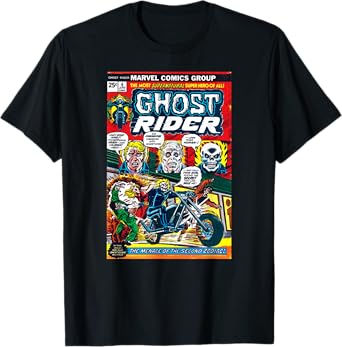 Marvel Ghost Rider #6 Vintage Comic Cover Halloween T-Shirt