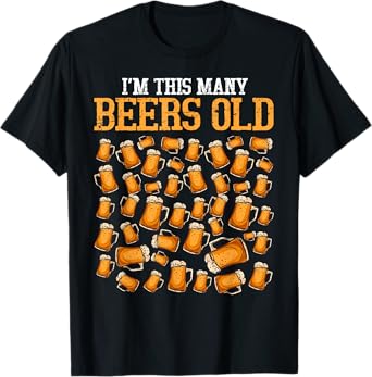 Funny 45 Year Old Beer Drinking Gag Gift, 45th Birthday T-Shirt