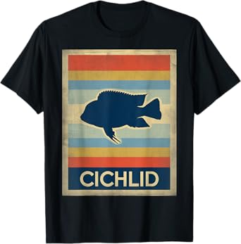 Vintage Style Cichlid Fish Lovers T-Shirt