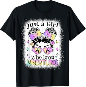 Just A Girl Who Loves Wrestling Wrestler Wrestle T-Shirt