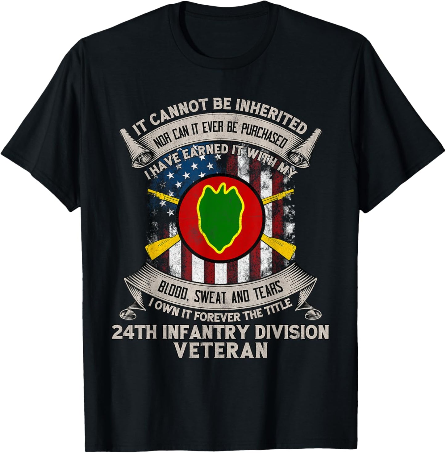 24th Infantry Division Veteran Fort Stewart Georgia Gift Tee T-shirt