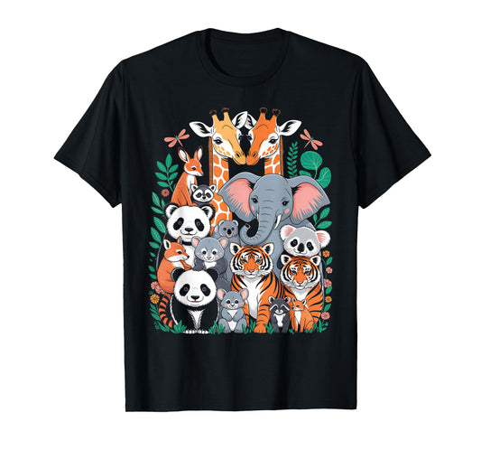 Zoo Animals Wildlife Birthday Party Animal Safari Jungle T-Shirt