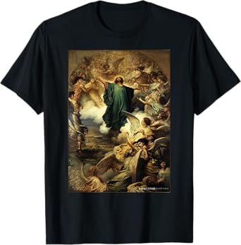 Jesus Christ Ascension Gustave Dore Heaven Angels T-Shirt