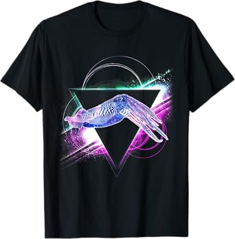 Aesthetic Galaxy Cuttlefish T-Shirt
