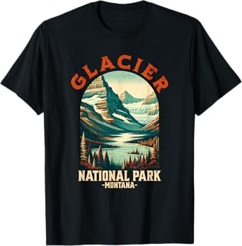 Glacier National Park Vintage Montana USA T-Shirt