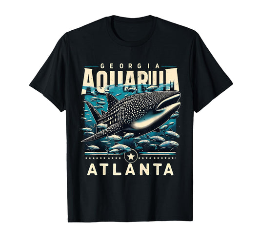 Whale Shark Ocean Life Atlanta Souvenir Art T-Shirt