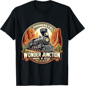 Answers VBS Wonder Junction Christian Train Theme Costume T-Shirt