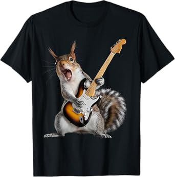Squirrel Playing Guitar T-Shirt