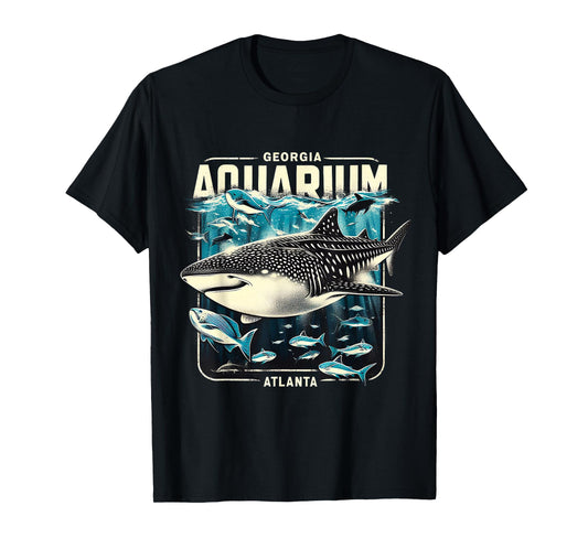 Whale Shark Ocean Life Atlanta Souvenir Art T-Shirt
