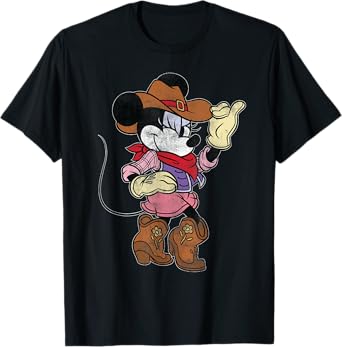 Disney Minnie Mouse Cowgirl Costume Western Vintage Look T-Shirt